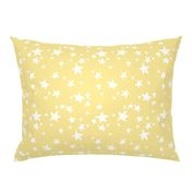 stars // lemon yellow star fabric pastel yellow design andrea lauren fabric