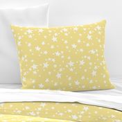 stars // lemon yellow star fabric pastel yellow design andrea lauren fabric