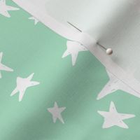 stars // mint green star fabric nursery baby star design scandi fabric by andrea lauren