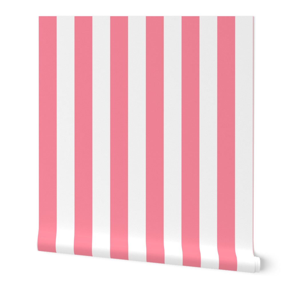 pretty pink vertical 2" stripes LG