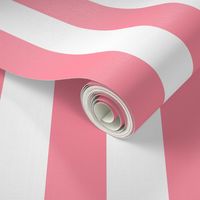 pretty pink vertical 2" stripes LG