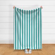 teal vertical 2" stripes LG