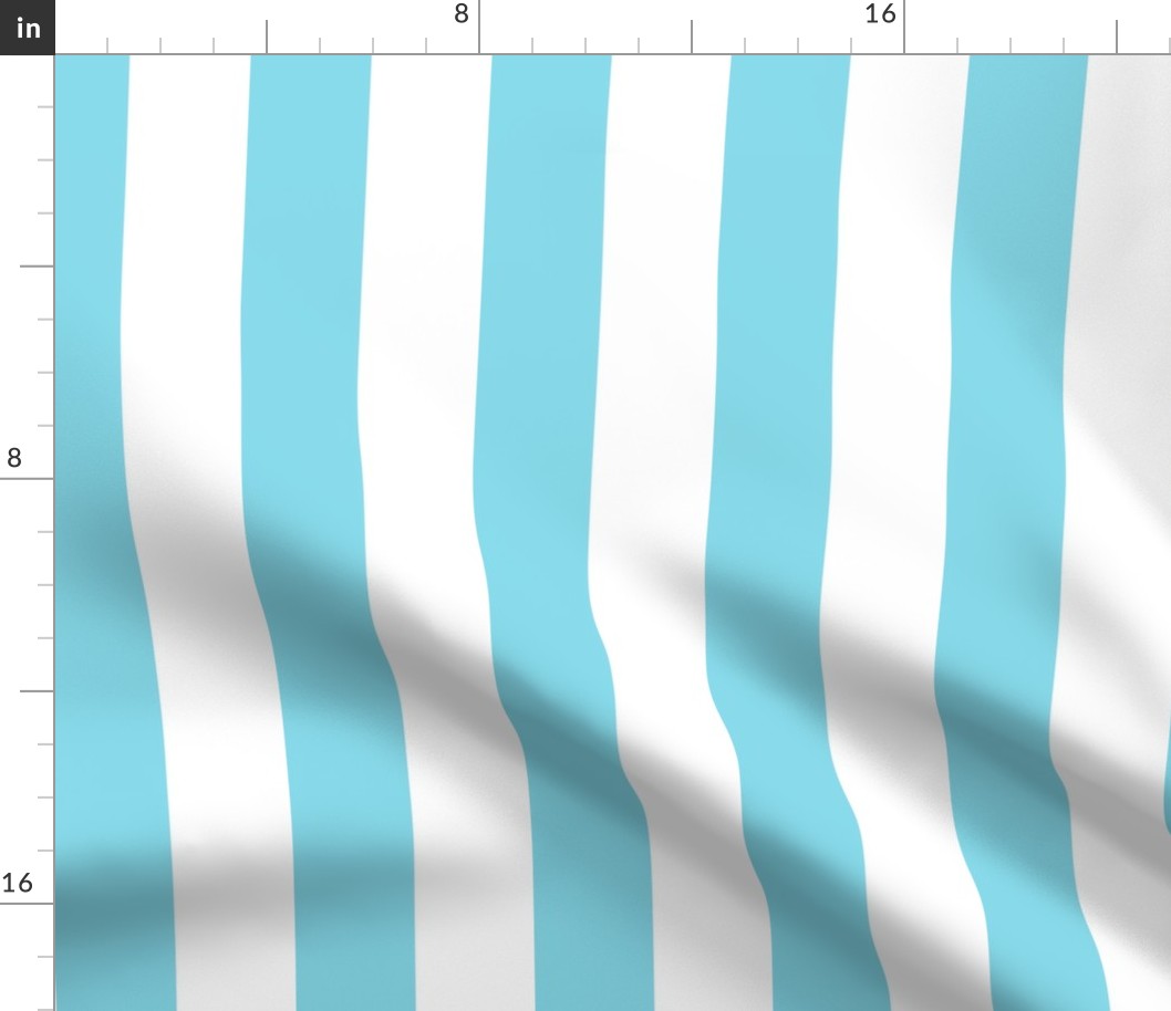 sky blue vertical 2" stripes LG