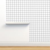 black and white windowpane grid 2" square check graph paper