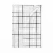 black and white windowpane grid 2" square check graph paper