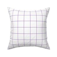 amethyst purple windowpane grid 2" square check graph paper