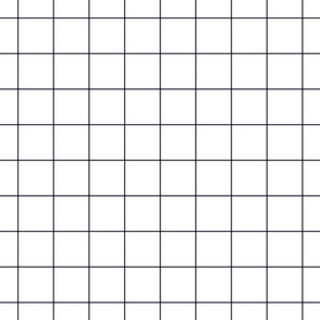 midnight blue windowpane grid 2" square check graph paper