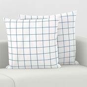 navy blue windowpane grid 2" square check graph paper