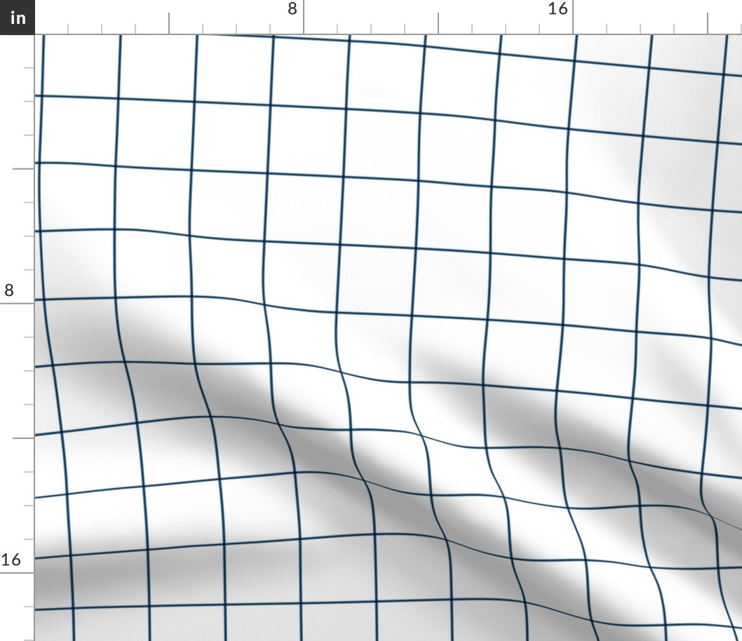 navy blue windowpane grid 2" square check graph paper