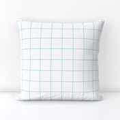 sky blue windowpane grid 2" square check graph paper