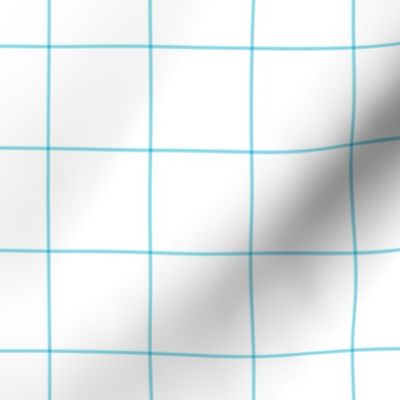 sky blue windowpane grid 2" square check graph paper