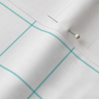 light teal windowpane grid 2" square check graph paper