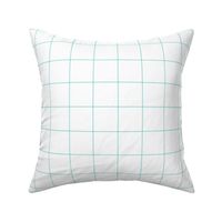 light teal windowpane grid 2" square check graph paper