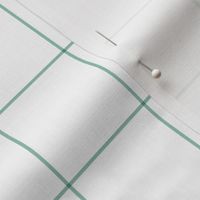 faded teal windowpane grid 2" square check graph paper