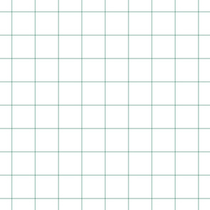 faded teal windowpane grid 2" square check graph paper