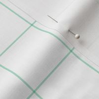 mint green windowpane grid 2" square check graph paper