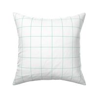 mint green windowpane grid 2" square check graph paper