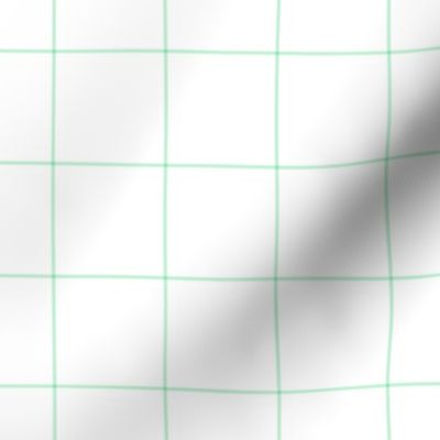 ice mint green windowpane grid 2" square check graph paper