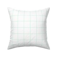 ice mint green windowpane grid 2" square check graph paper