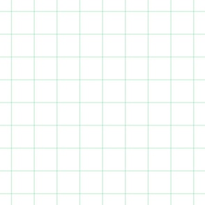 ice mint green windowpane grid 2" square check graph paper