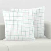 sea foam green windowpane grid 2" square check graph paper