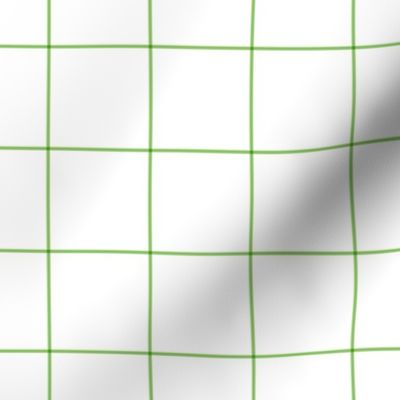 apple green windowpane grid 2" square check graph paper