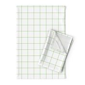apple green windowpane grid 2" square check graph paper