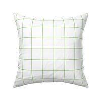 apple green windowpane grid 2" square check graph paper