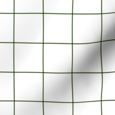 hunter green windowpane grid 2" square check graph paper