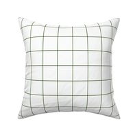 hunter green windowpane grid 2" square check graph paper