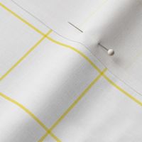 lemon yellow windowpane grid 2" square check graph paper