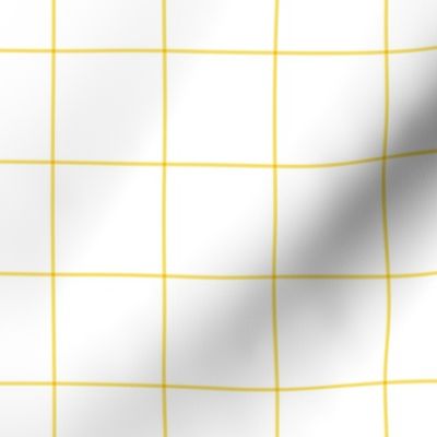 butter yellow windowpane grid 2" square check graph paper