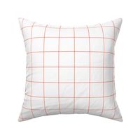 peach windowpane grid 2" square check graph paper