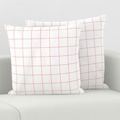 peach windowpane grid 2" square check graph paper