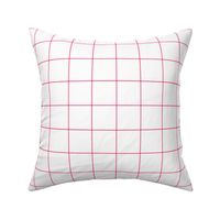 hot pink windowpane grid 2" square check graph paper