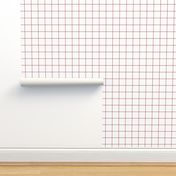 dark red windowpane grid 2" square check graph paper