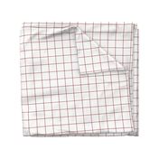 dark red windowpane grid 2" square check graph paper