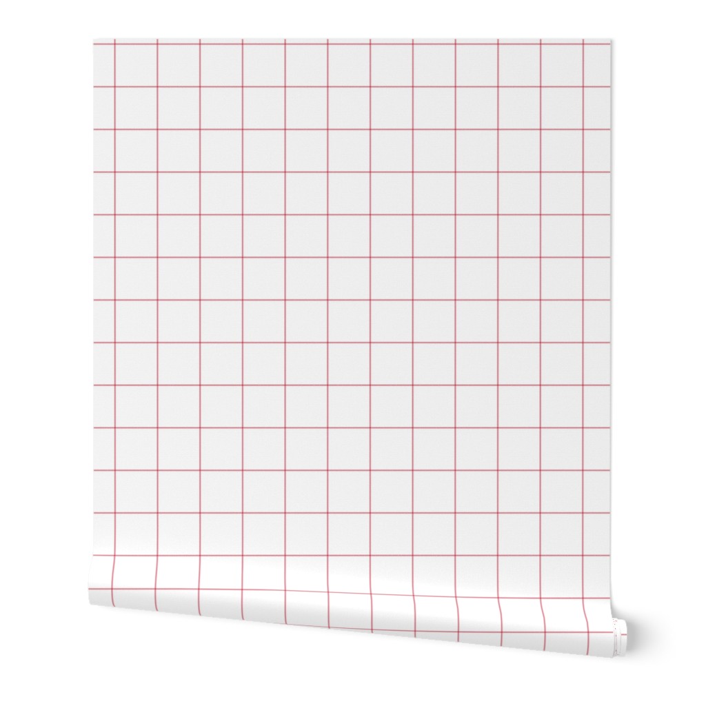 berry cream windowpane grid 2" square check graph paper