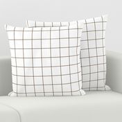 brown windowpane grid 2" square check graph paper