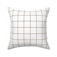 chocolate brown windowpane grid 2" square check graph paper #744527