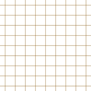 caramel windowpane grid 2" square check graph paper