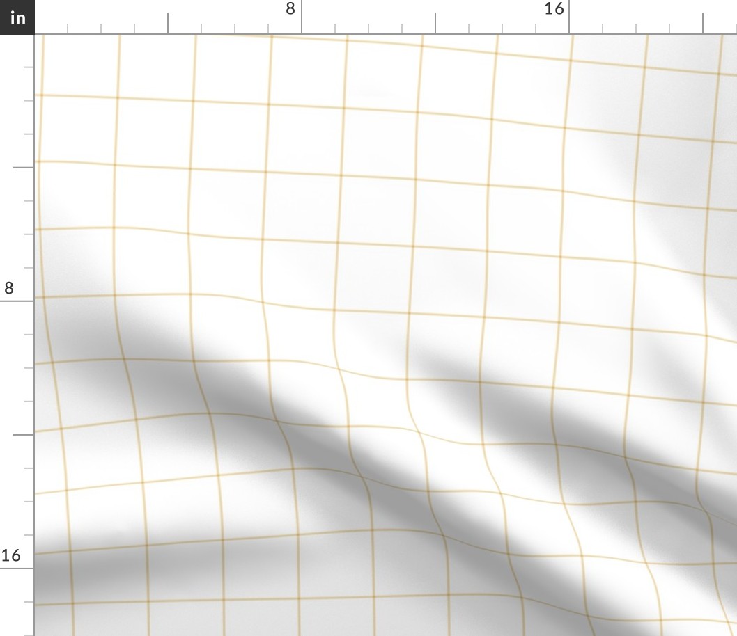 creamy banana windowpane grid 2" square check graph paper