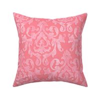 Pink-Coral Damask Medium