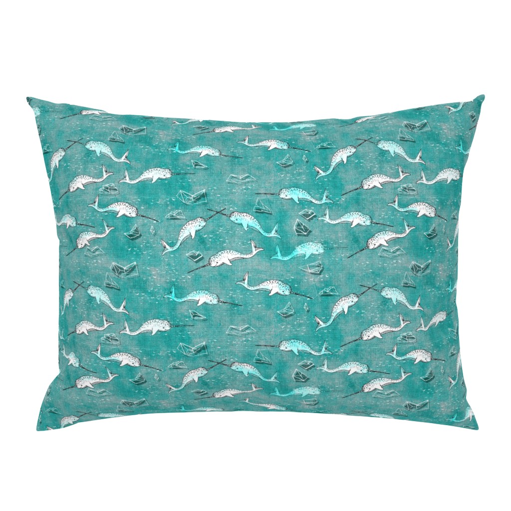 Narwhal Symphony (aqua) SMALL