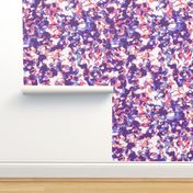 Meander in Coral and Violet • LARGE