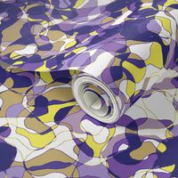 Meander in Violet and Yellow • LARGE