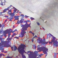 Meander in Coral and Violet • SMALL