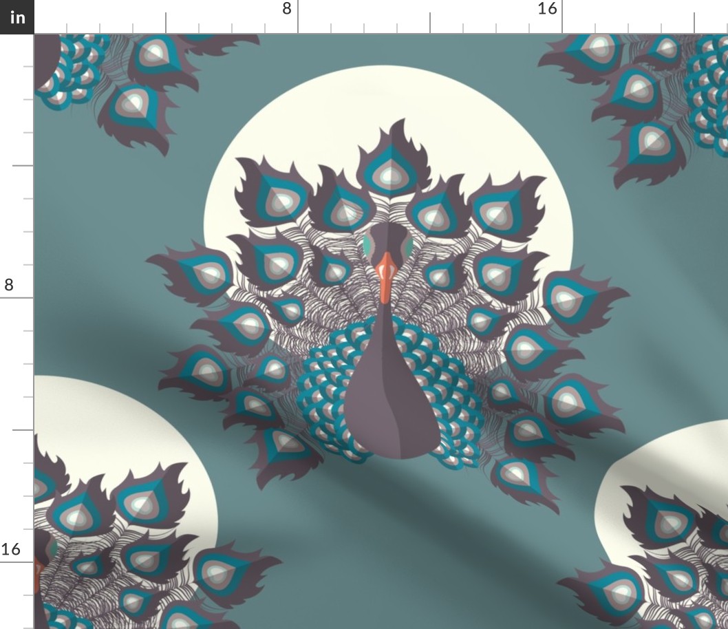 Peacock pattern 002