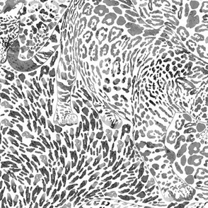 Leopard Spots in Grey - LARGE