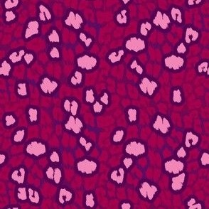 Leopard Spots in Red and Pink • LARGE